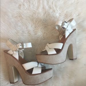 Jessica Simpson Suede Chunky Heels